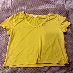 Olivia Rae mustard yellow crop top. Used. Zero imperfections.